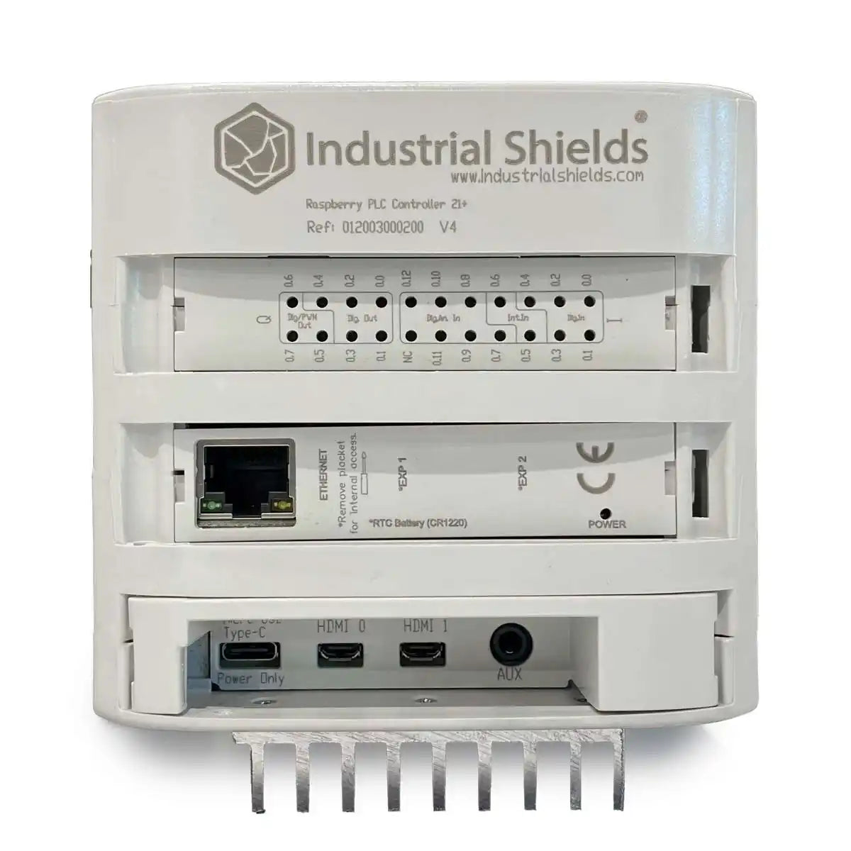 Controlador Lógico Programable Raspberry Pi 21 – 13 Entradas 8 Salidas con UPS Incorporada y conectividad RS485/I2C/SPI