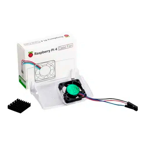 Ventilador Estándar para Raspberry Pi 4 acompañado de Radiador Térmico
