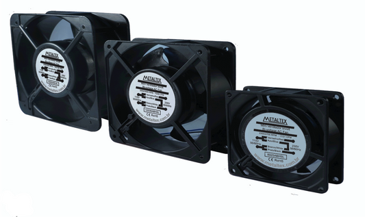 Ventilador de panel 225x225x80 mm, rodamiento de esfera, 2300/2600 RPM, 220 VCA