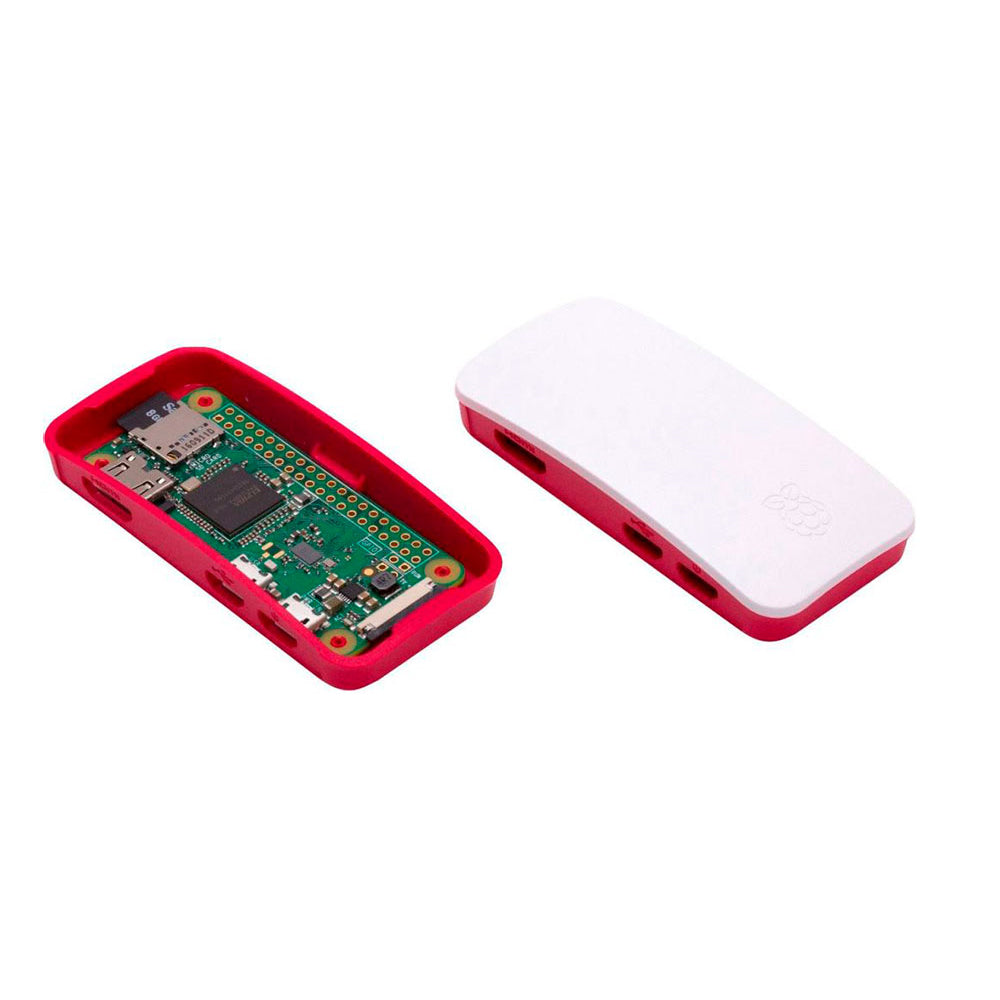 Estuche de Fábrica Para Raspberry PI Zero W- Tonalidad Roja/Blanca