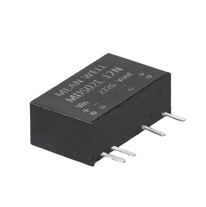 Convertidor DC-DC Médico 2W SIP7 Mean Well Serie MDS02M-N Entrada 12VDC - 12V