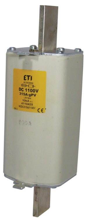 Fusible ETI 400A, 1100VDC curva gPV, tamaño NH3L