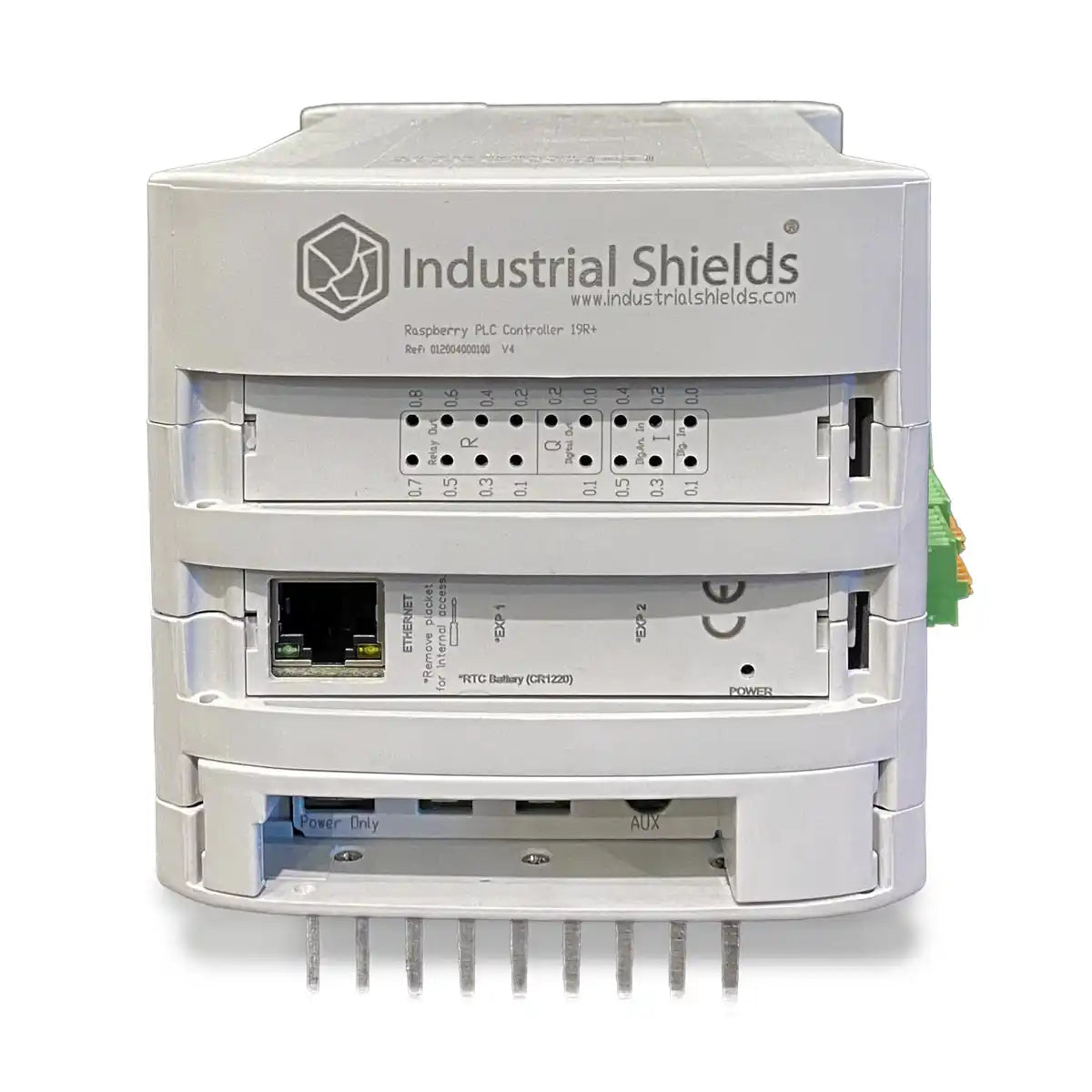 Controlador Lógico Programable Raspberry Pi 19R – 8 Contactores, Batería Integrada y Conectividad RS485/I2C/SPI