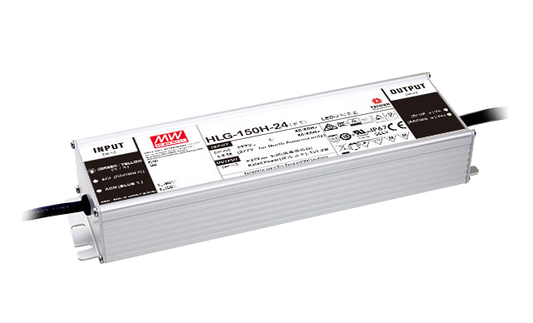 Driver LED carcasa metálica voltaje 150W HLG-150H - AB - Ajuste Potenciómetro (Io) + 3 en 1 - 48V