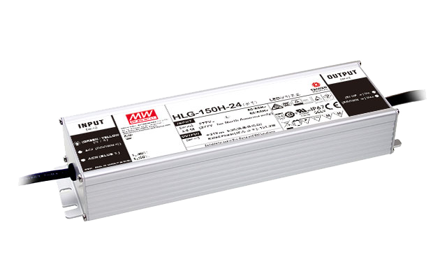 Driver LED carcasa metálica voltaje 150W HLG-150H - A - Ajuste Potenciómetro (Io) - 20V