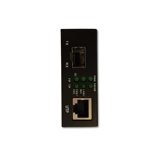 Convertidor de Medios Fibra Óptica GM-805A 10/100/1000Mbps con Slot SFP
