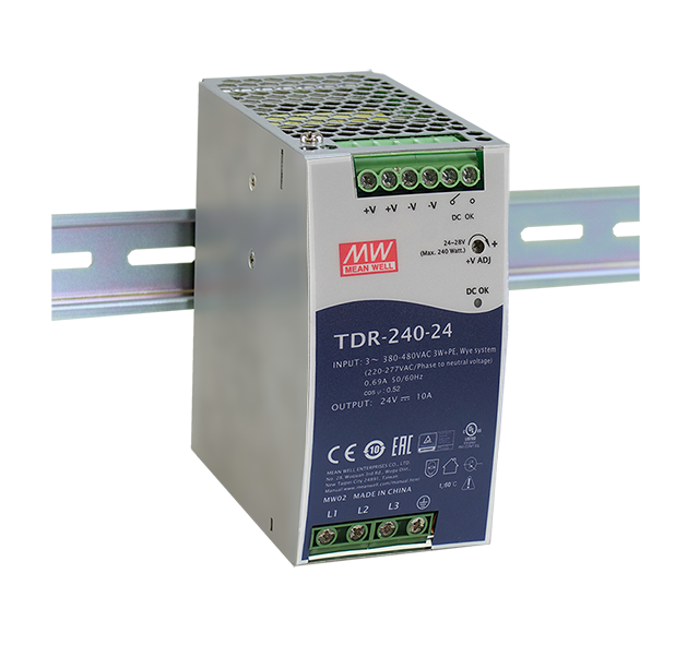 Fuente de poder Riel DIN trifásica 240W TDR-240 - 48V