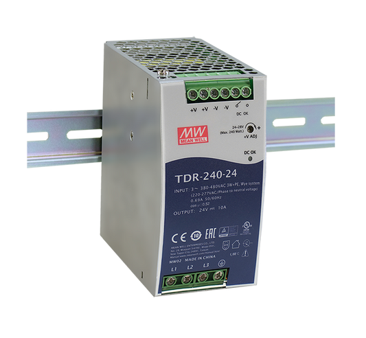 Fuente de poder Riel DIN trifásica 240W TDR-240 - 48V