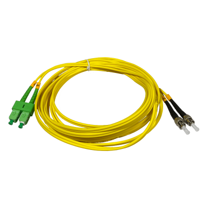 JFSAT5. 5 metros SC/APC-ST/UPC Monomodo SM Dúplex Latiguillo de Fibra 9/125um 3mm