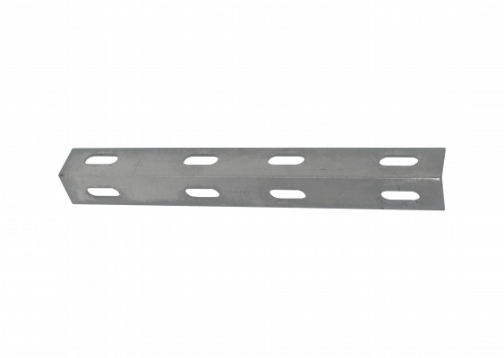 MAST-FL. Brida plana recta de 3 mm, dimensiones 27x3x3 cm, para sujeción de tensores o vientos