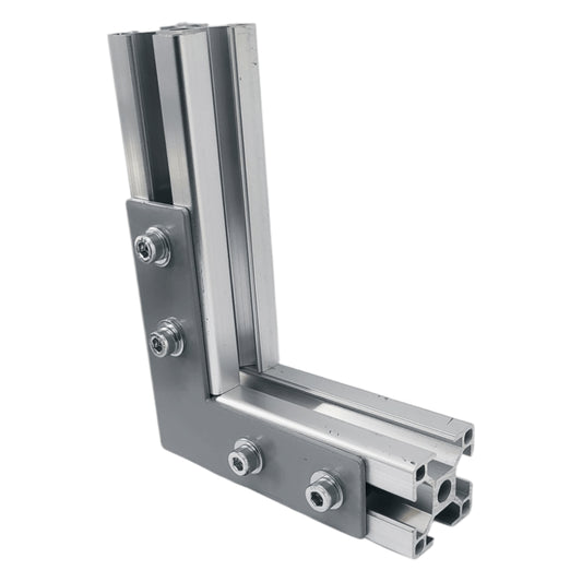 Soporte angular tipo L para perfil 30 mm acabado mate (2 piezas)