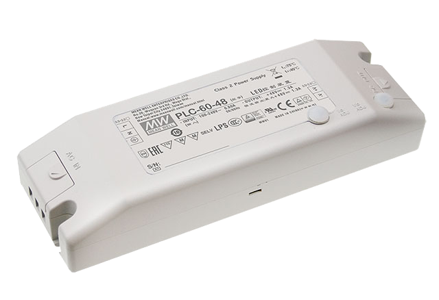 Driver LED plástico voltaje PFC 60W PLC-60 - 20V