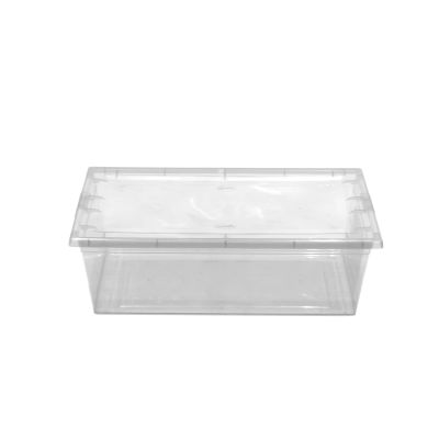 PLA-6 WENCO Recipiente con Cubierta 6Lts Transparente 21x34cm 11cm-Altura Rectangular