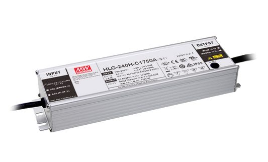 Driver LED carcasa metálica corriente 240W HLG-240H-C - 2100mA (comúnmente usado) - B - 3 en 1  (1-10V, Resistor, PWM)