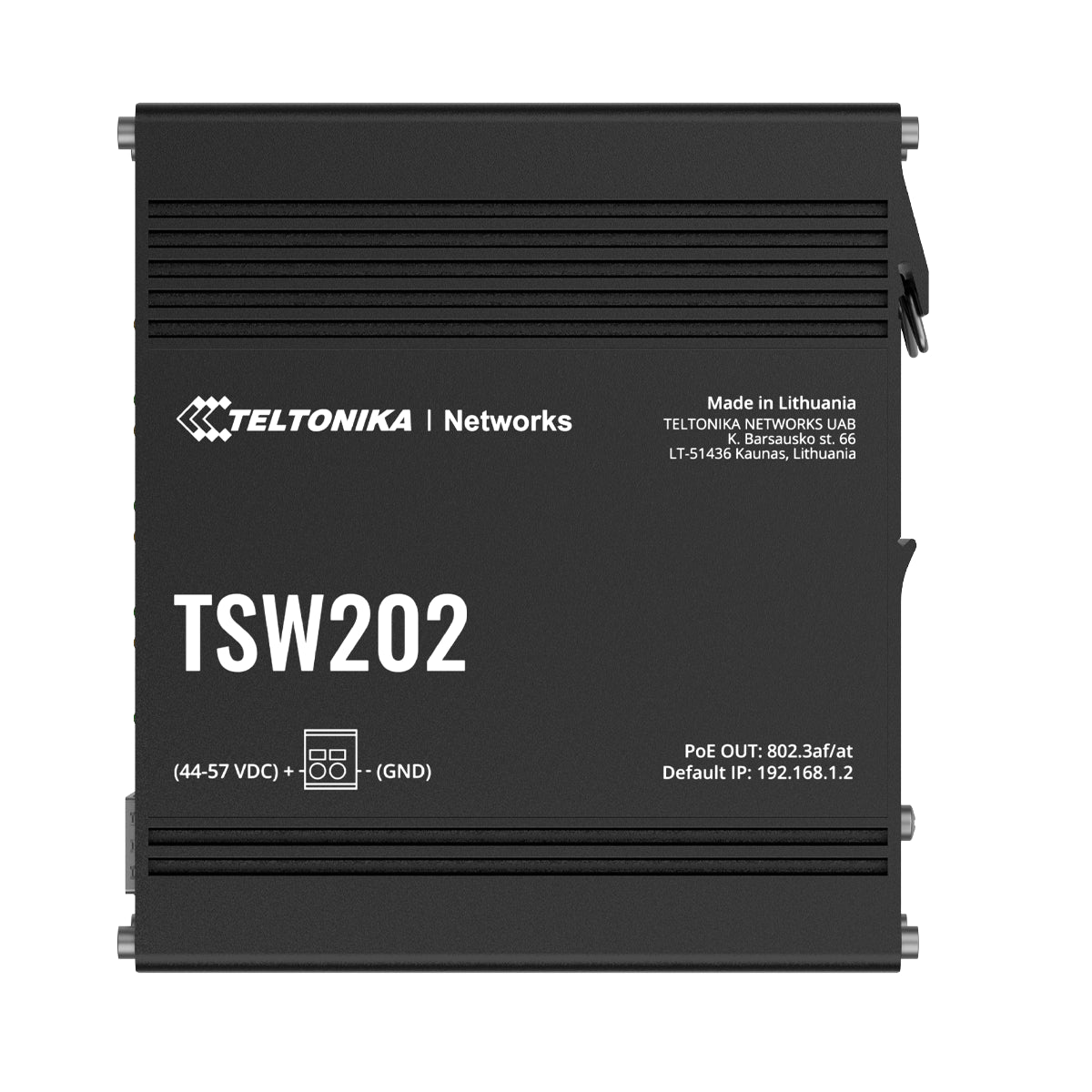 Conmutador de Red Industrial con Alimentación PoE Teltónika TSW202
