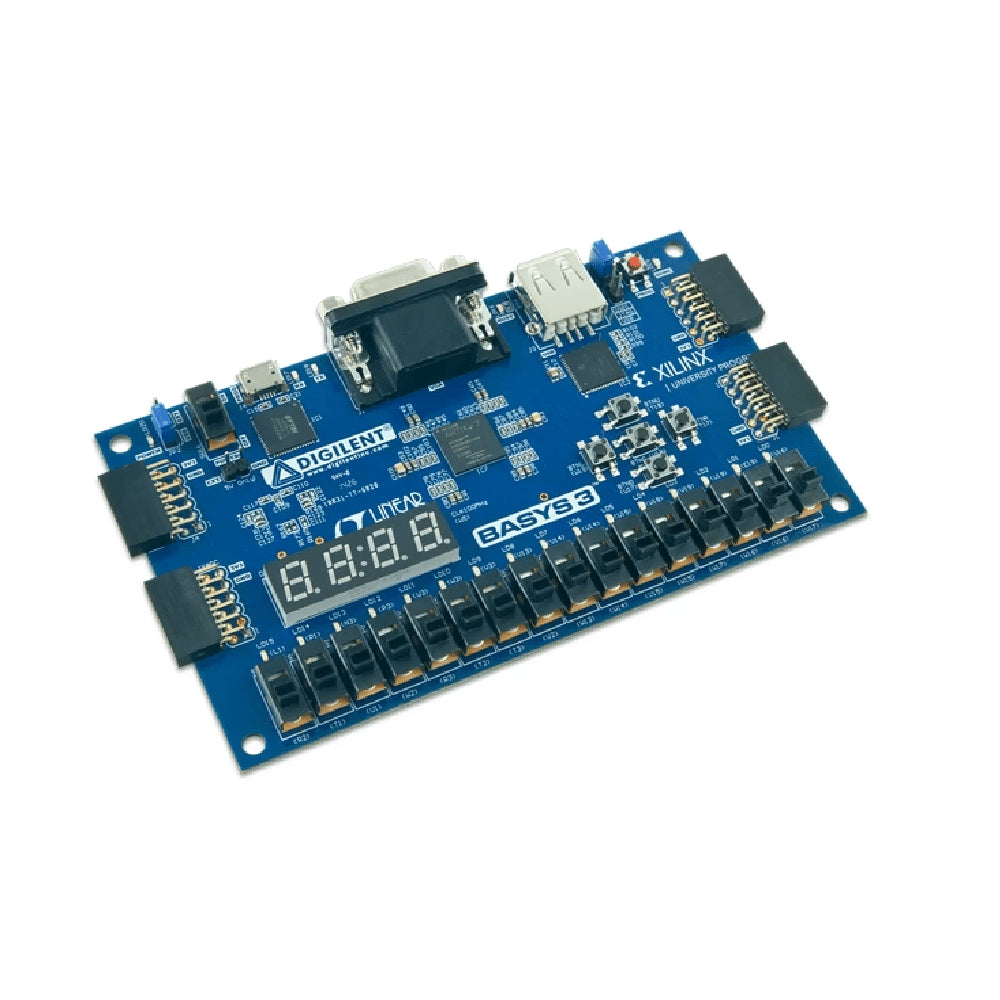 Placa de lógica programable Digilent Basys3 con FPGA Artix-7