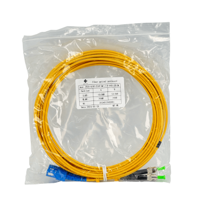 JFSCU5. 5mt SC/UPC-ST/APC Monomodo SM Dúplex Cable de Fibra 3.0mm 9/125um