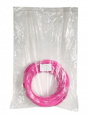 JF4LL100. Cable de interconexión de fibra óptica multimodo dúplex LC a LC de 100 metros, cubierta LSZH, núcleo de 50/125 µm y diámetro de 3 mm
