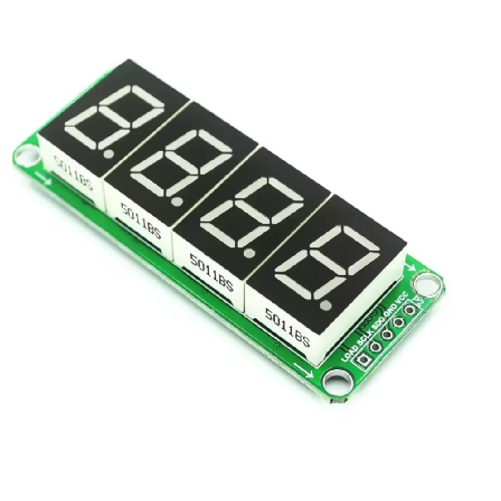 Panel Indicador Numérico De 4 Posiciones Con Segmentos 7 Integración 74HC595