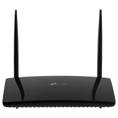 MR600. Enrutador TP-LINK de 300 Mbps con soporte 4G/LTE, ranura para 1 SIM, 1 puerto WAN, 3 puertos LAN de 1000 Mbps, 2 antenas SMA y doble banda 2,4/5 GHz AC1200