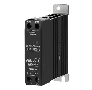 Relevador de estado solido, Voltaje de entrada 90-240VAC, Corriente de carga 20A