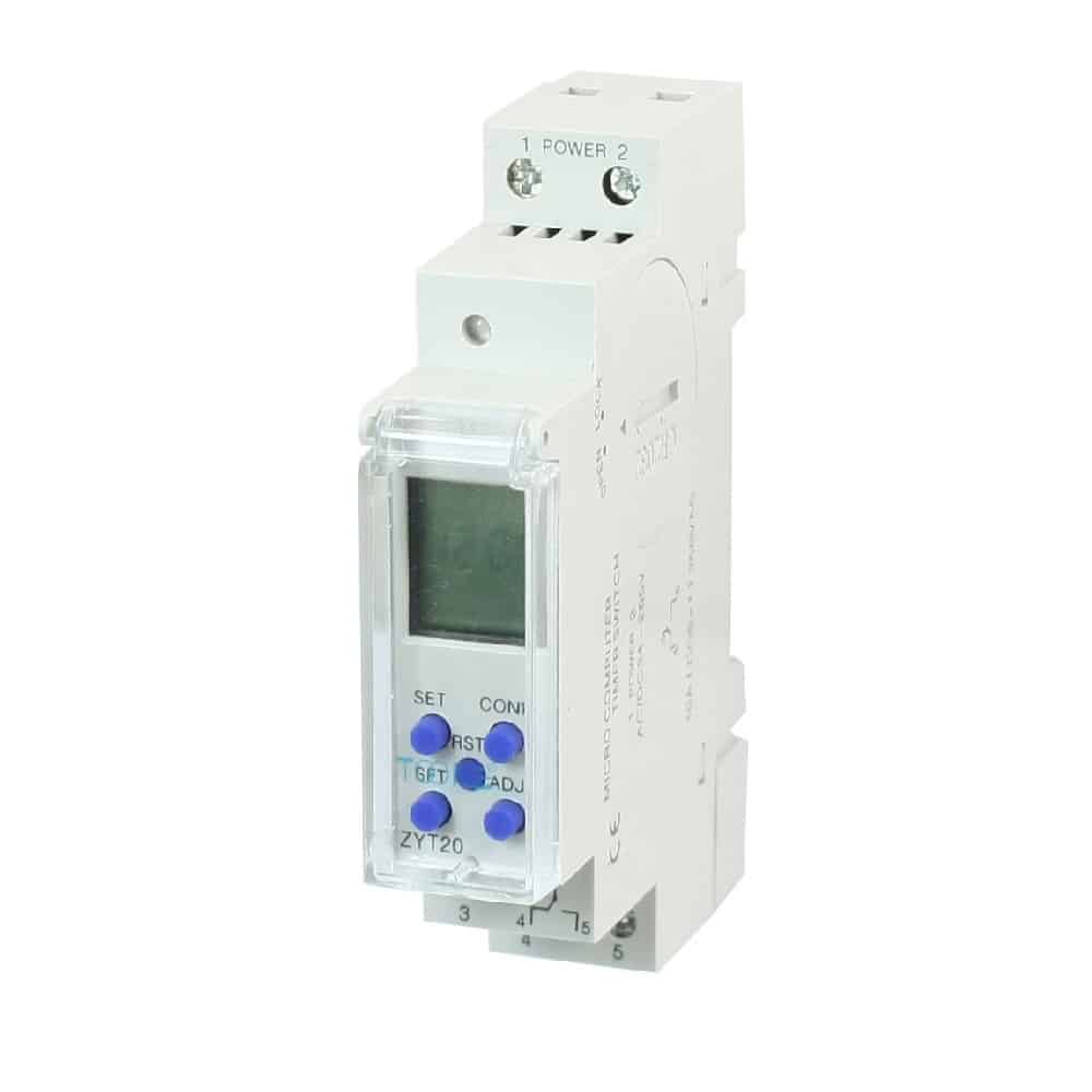 Programador Horario Electrónico ZYT20 de 10A