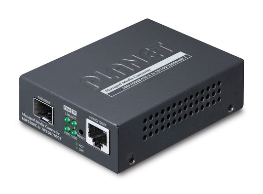 Conversor de Medios Administrable SFP 10/100/1000BASE-T a 100/1000BASE-X