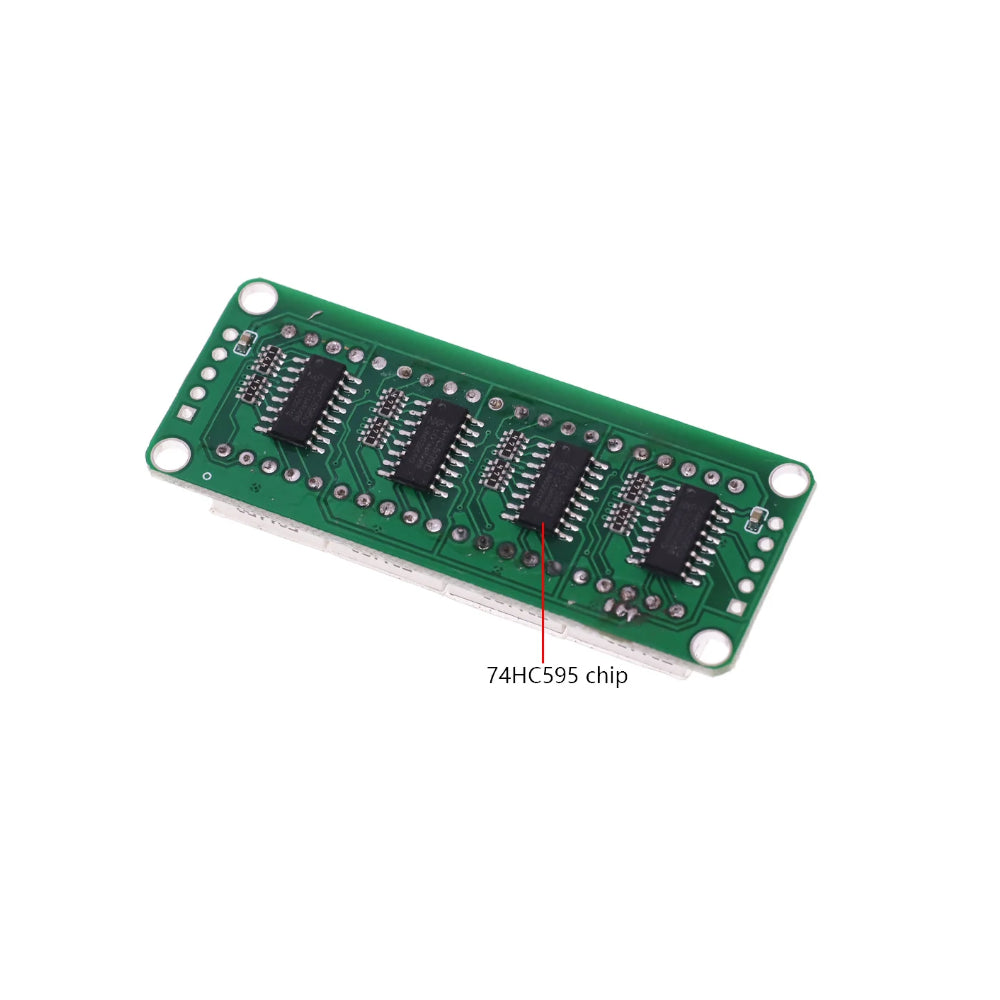 Panel Indicador Numérico De 4 Posiciones Con Segmentos 7 Integración 74HC595