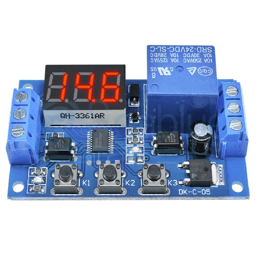 Módulo Interruptor Tiempo Retardado Control Automatizado con Indicador Luminoso LED Digital