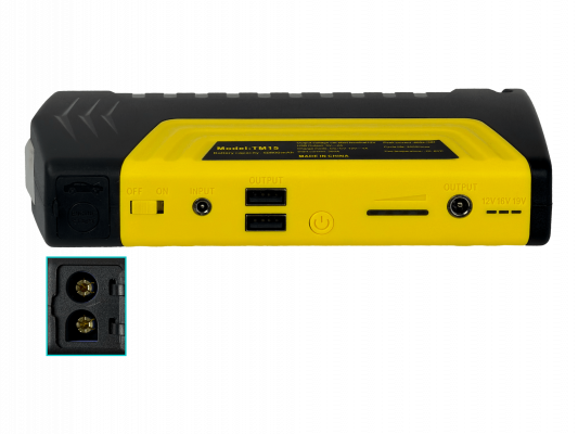 BATERI-CAR Arrancador de Automóvil 50800mAh EC5 2-USB-A entrada:12/16,8V salida:5/12/16/19V