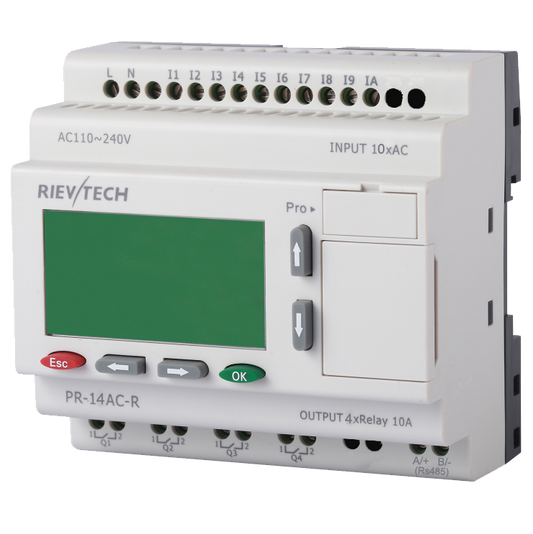 PLC programable AC 10 entradas 4 salidas
