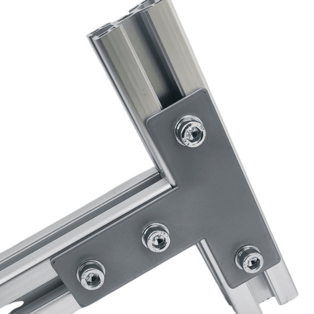 Elemento de Unión configuración T destinado a perfil 30 mm acabado mate (empaque 2 piezas)
