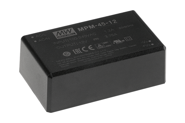 Fuente de poder modular médica 45W MPM-45 - 12V