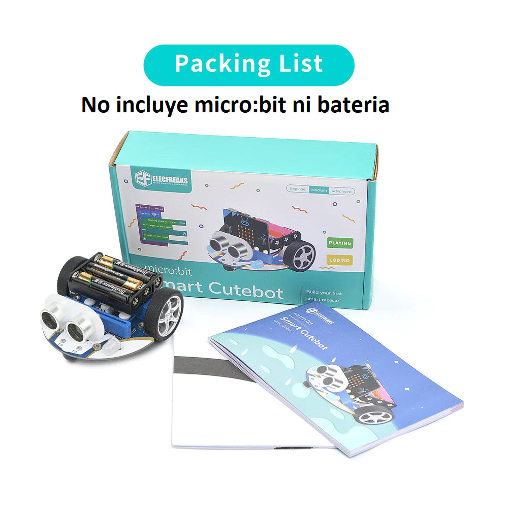 Conjunto de Robot Autónomo para micro:bit – ELECFREAKS Smart Cutebot Paquete