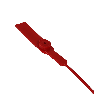 SELLO-R. 100 unidades precintos de seguridad Metalgrip plástico rojo 28cm de longitud