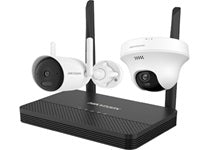 Hikvision KIT NVS WIFI 4CH + 1 Bullet 2MP + 1 Turret 3MP Exterior