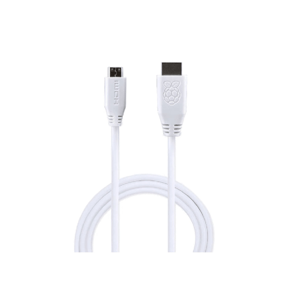 Cable Oficial Raspberry HDMI a mini HDMI 100cm – Blanco