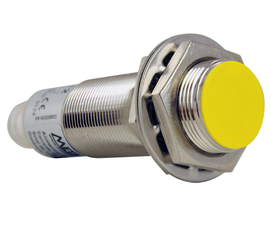 Sensor inductivo cilíndrico Ø18mm, NPN, NO, 5mm, conector M12 o cable K12 - NPN 4 Hilos [1NA+1NC]