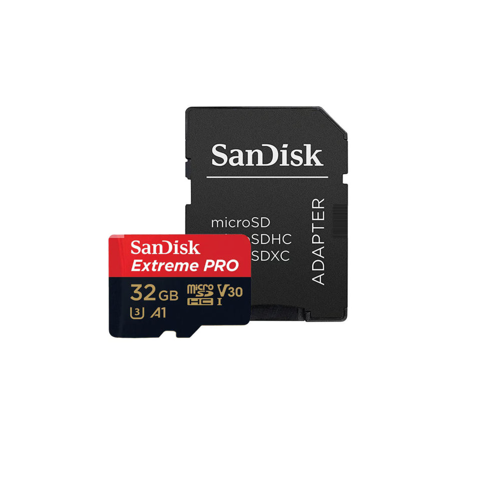 Tarjeta MicroSD 32GB Sandisk Extreme Pro U3 V30 4K Velocidad de Lectura 100MB/s Velocidad de Escritura 90MB/s