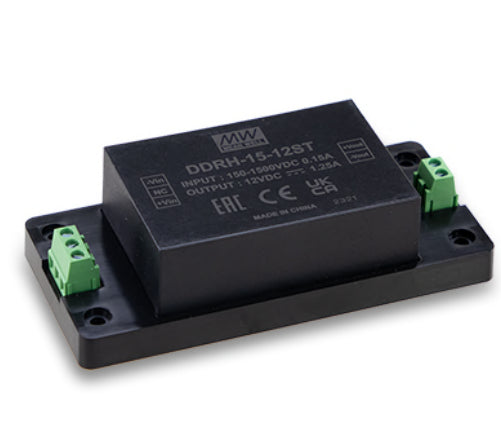 Conversor DC-DC modular entrada 150 a 1500VDC 15W DDRH-15 - PCB - 5V