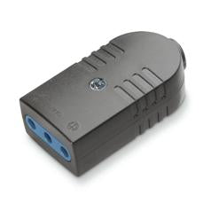 ENCHUFE HEMBRA VOLANTE 2P+T 16A 220- 250V AC  NEGROLIBRE DE HALOGENO