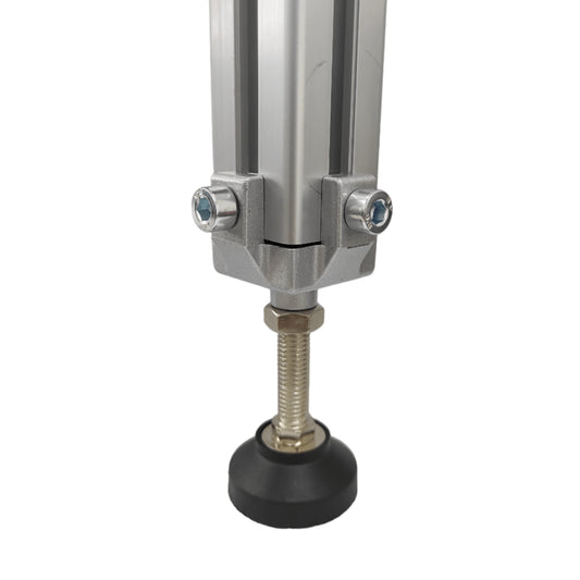 Base y pata ajustable perfil tslot 45X45 mm (pack 4und)