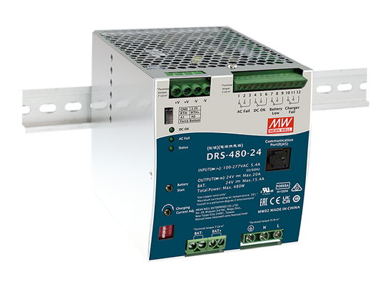 Fuente de poder riel DIN con UPS 480W DRS-480 - 24V
