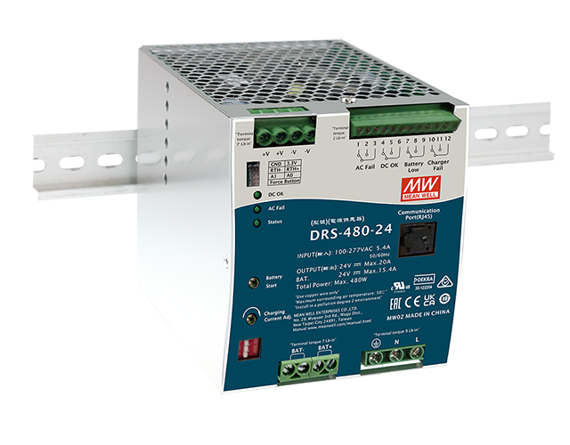 Fuente de poder riel DIN con UPS 480W DRS-480 - 36V