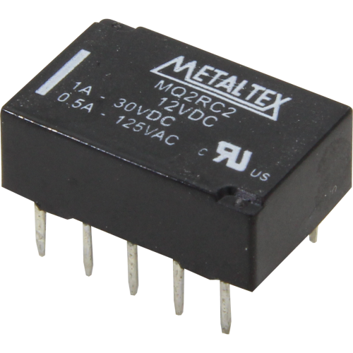 Relé de señal en miniatura sellado DPDT 1A para PCB serie MQ - 5VDC
