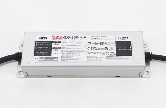 Driver LED metal de potencia PFC 200W XLG-200 - 3500mA (comúnmente usado) - A - Ajuste Potenciómetro (Io)