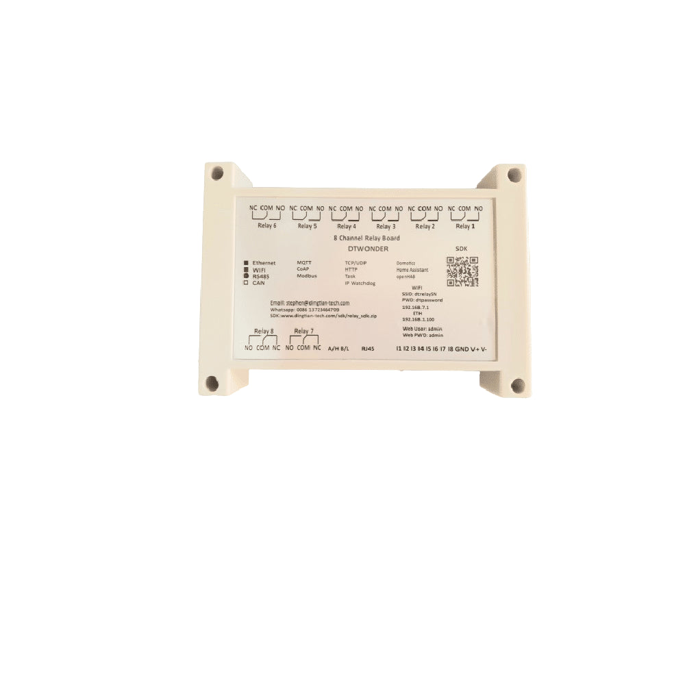 Gestor Inteligente de 8 Salidas con Procesador ESP32 Conectividad Ethernet/Wifi