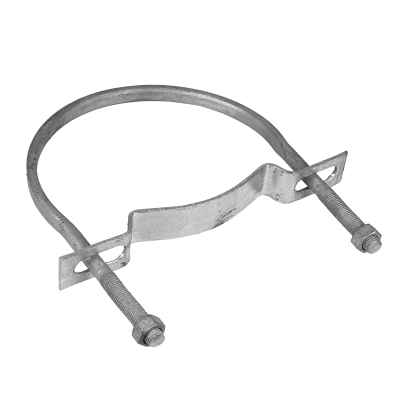 KTL0230. Abrazadera 192-228mm Zincada para Poste Cilíndrico Tuercas-23mm