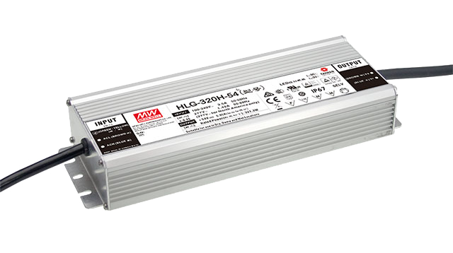 Driver LED carcasa metálica voltaje 320W HLG-320H - Fija - 48V