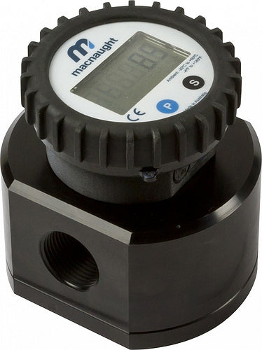 1" Flowmeter, 1.6-42 GPM, 2,000PSI Alum/PPS/FKM w/Integral Digital Display, 4-20mA Output